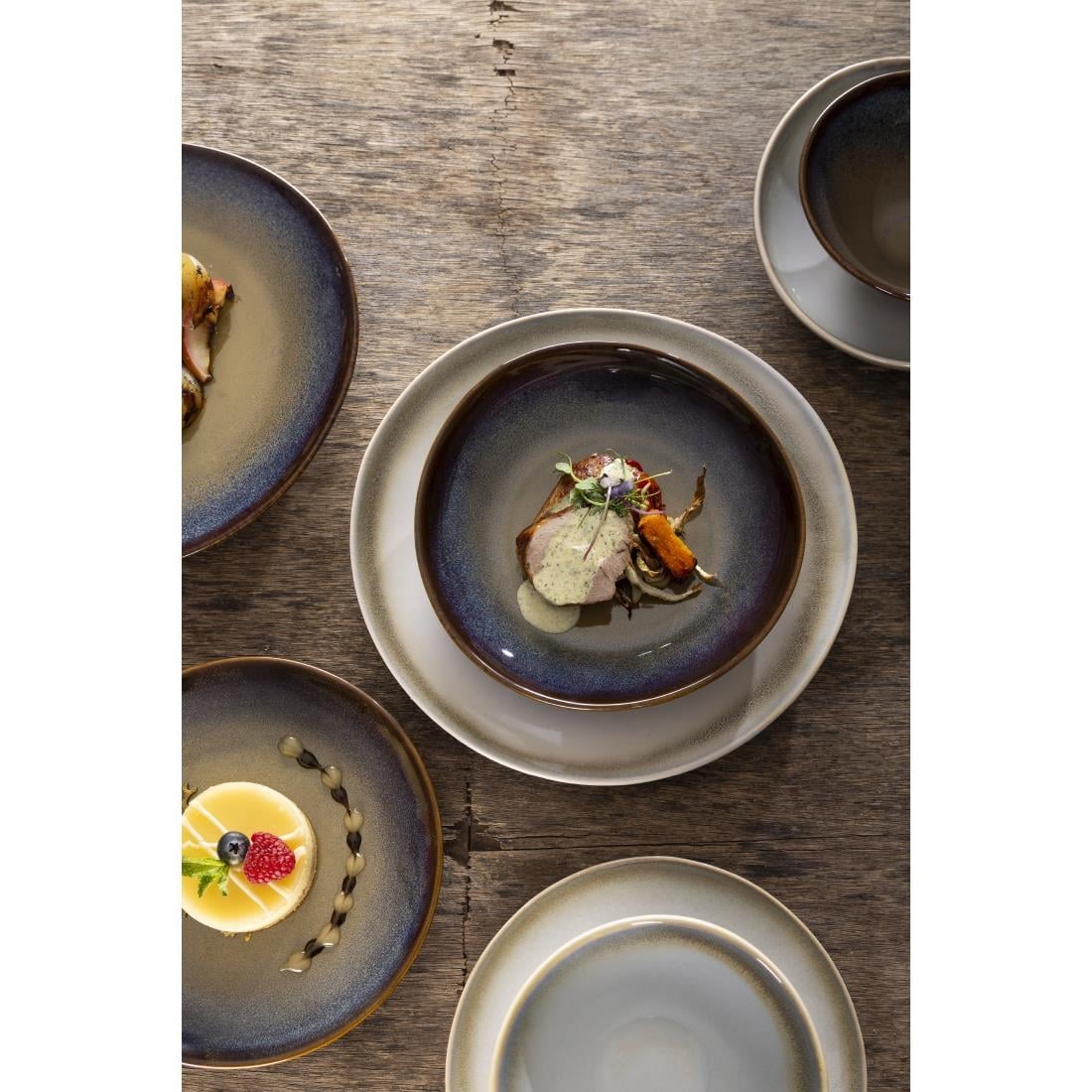 Olympia Birch Aubergine Wide Bowl - 205mm 8" (6 Pack) (205(Ø)mm | Pack Quantity: 6) • PAS-DZ698
