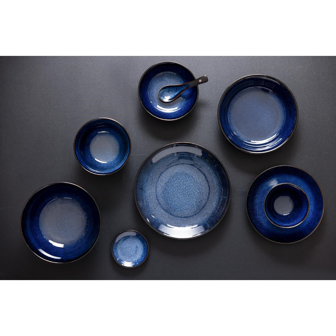 Olympia Luna Midnight Blue Soup Spoons (12 Pack) (Pack of 12) • PAS-DZ771