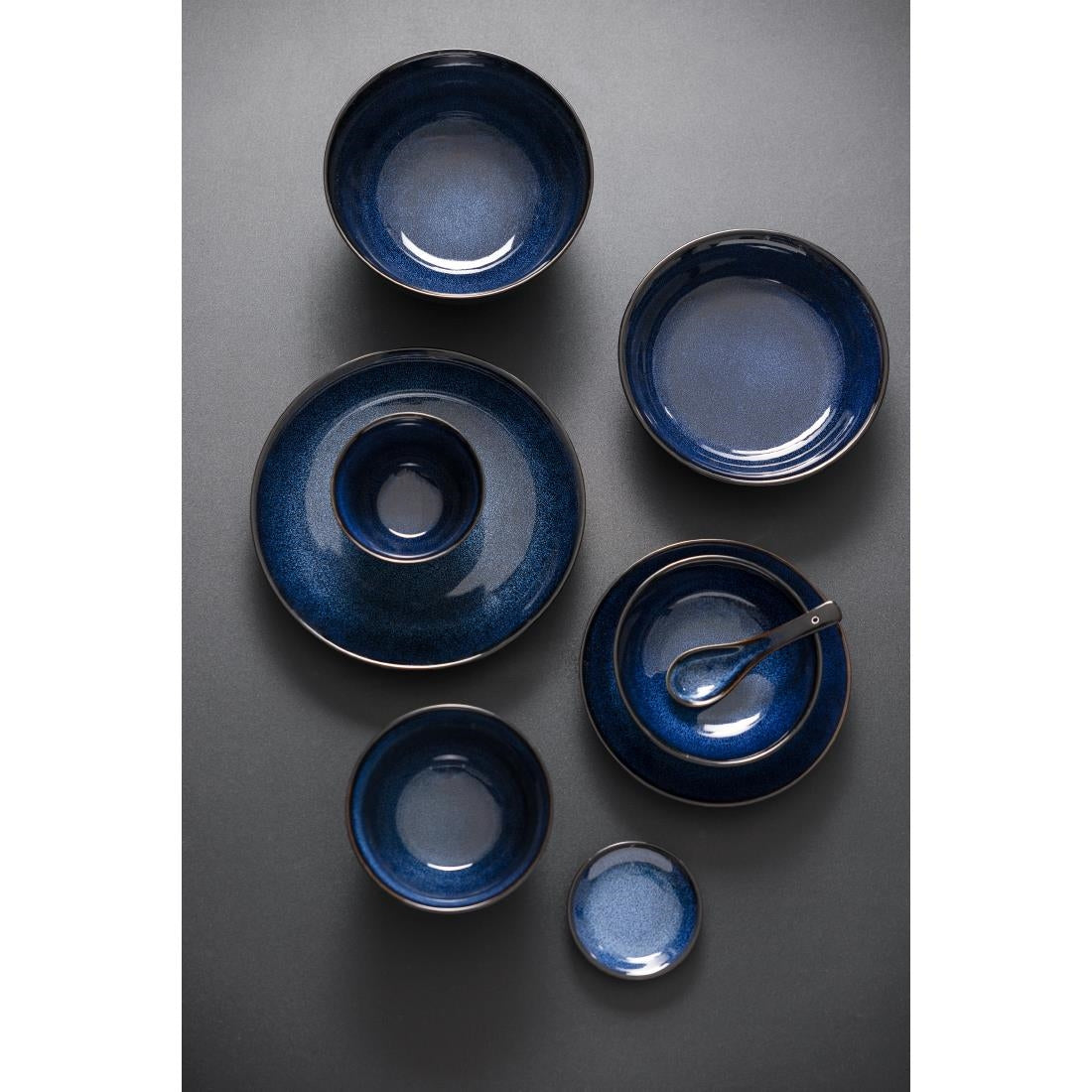 Olympia Luna Midnight Blue Coupe Bowl - 160x50mm 6 1/4" (Box 6) • PAS-DZ772