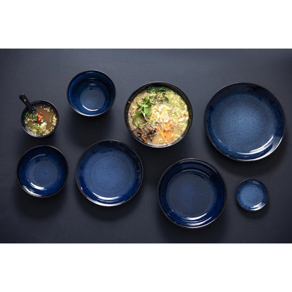 Olympia Luna Midnight Blue Footed Bowl - 115x70mm 4 1/2" (8 Pack) (115mm(Ø)x70(H)mm | Pack Quantity: 8) • PAS-DZ774