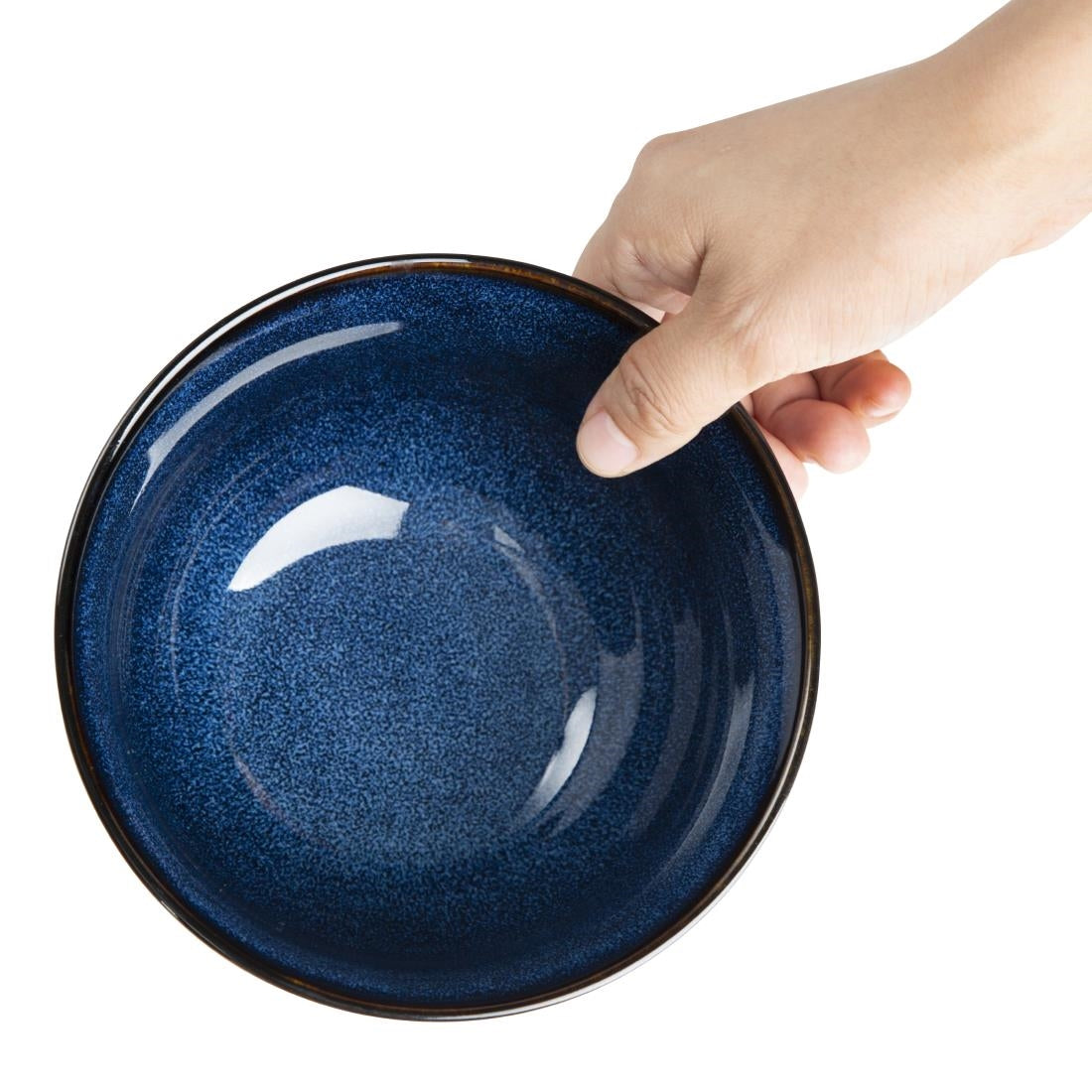Olympia Luna Midnight Blue Footed Bowl - 150x84mm 6" (6 Pack) (150mm(Ø)x84(H)mm | Pack Quantity: 6) • PAS-DZ775