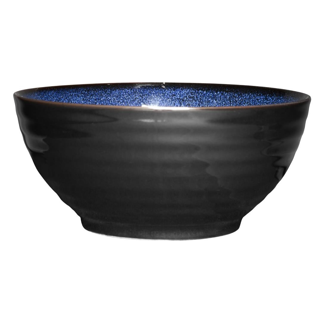 Olympia Luna Midnight Blue Footed Bowl - 205x95mm 8" (Box 4) • PAS-DZ776