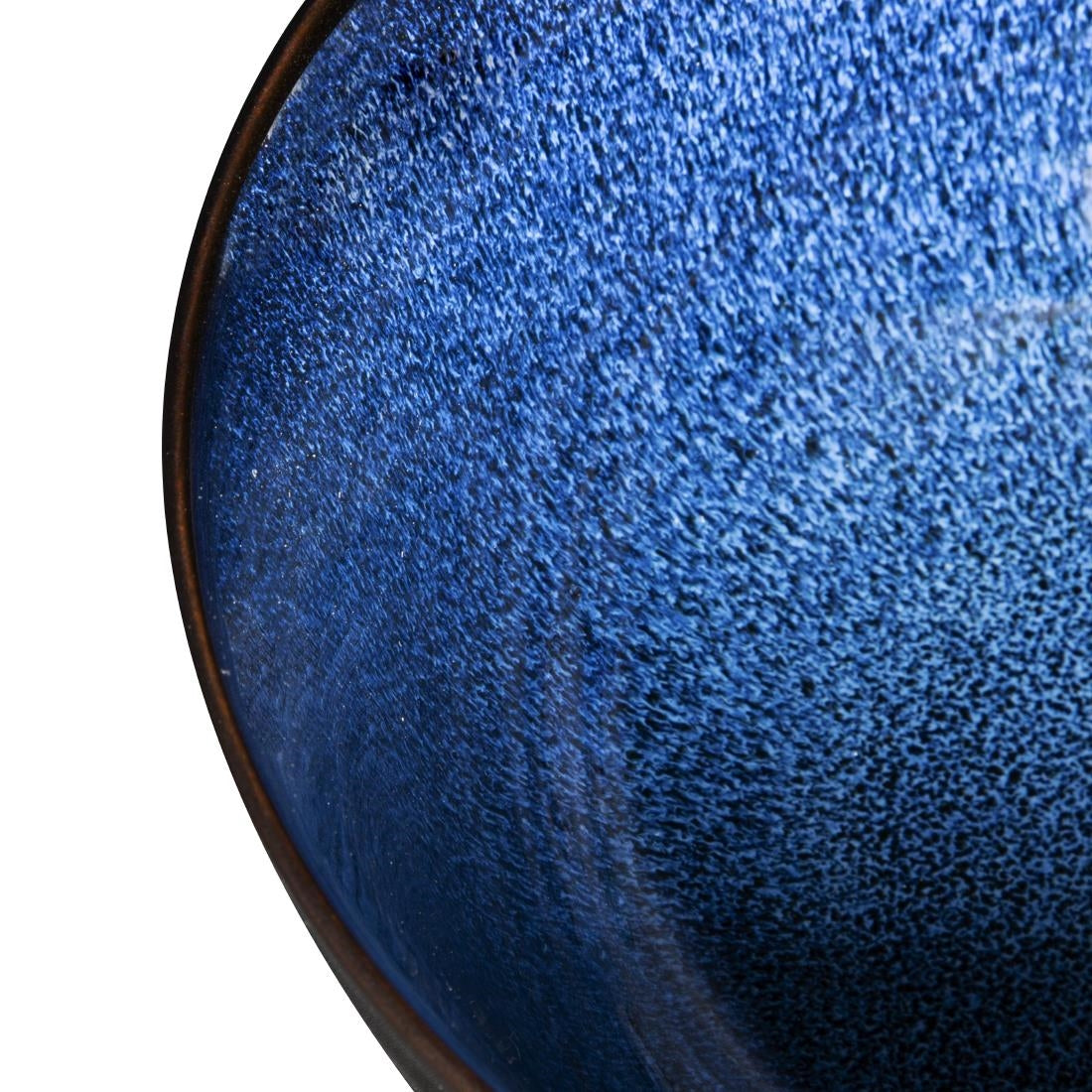 Olympia Luna Midnight Blue Footed Bowl - 205x95mm 8" (Box 4) • PAS-DZ776