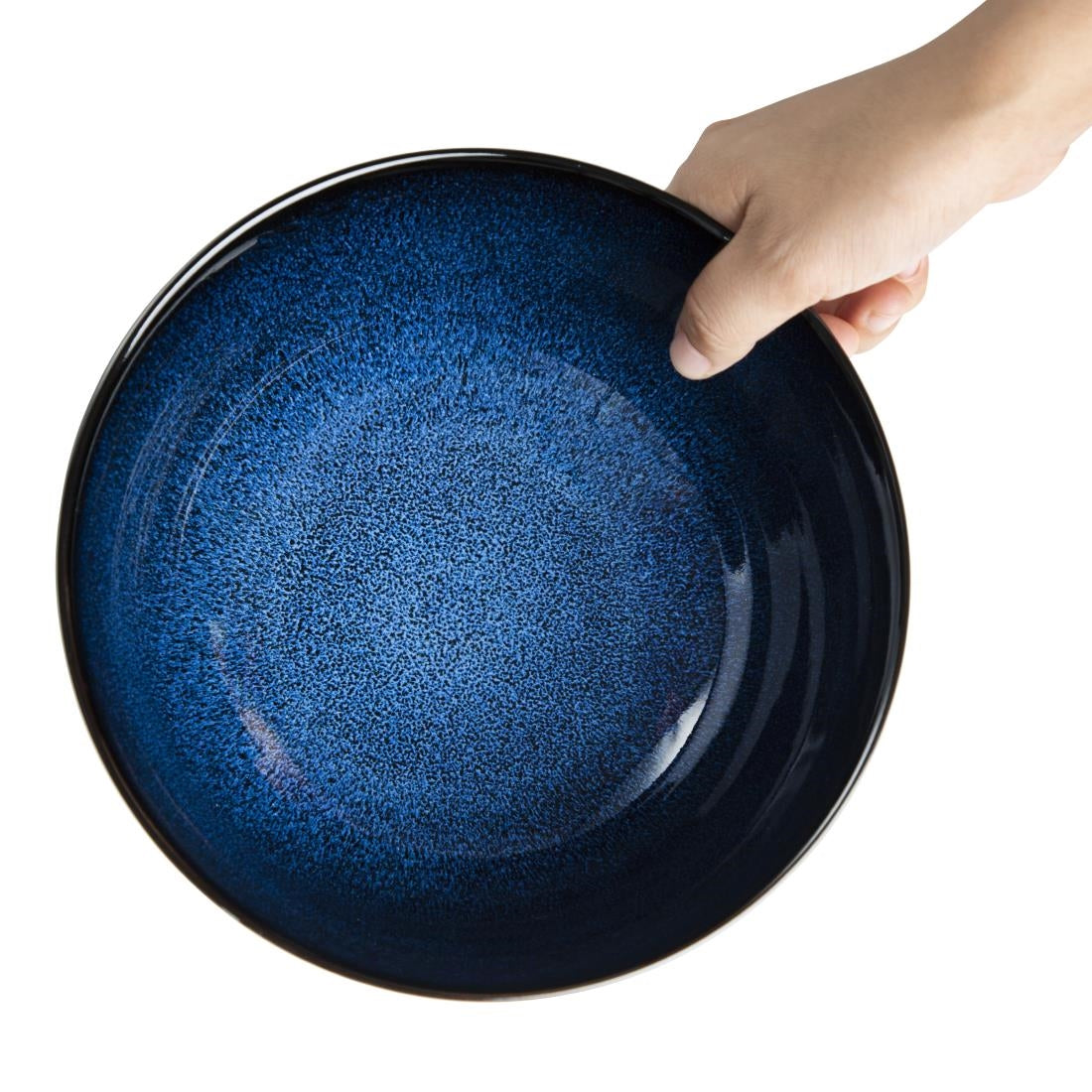 Olympia Luna Midnight Blue Footed Bowl - 205x95mm 8" (Box 4) • PAS-DZ776