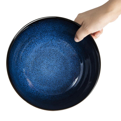 Olympia Luna Midnight Blue Footed Bowl - 205x95mm 8" (Box 4) • PAS-DZ776