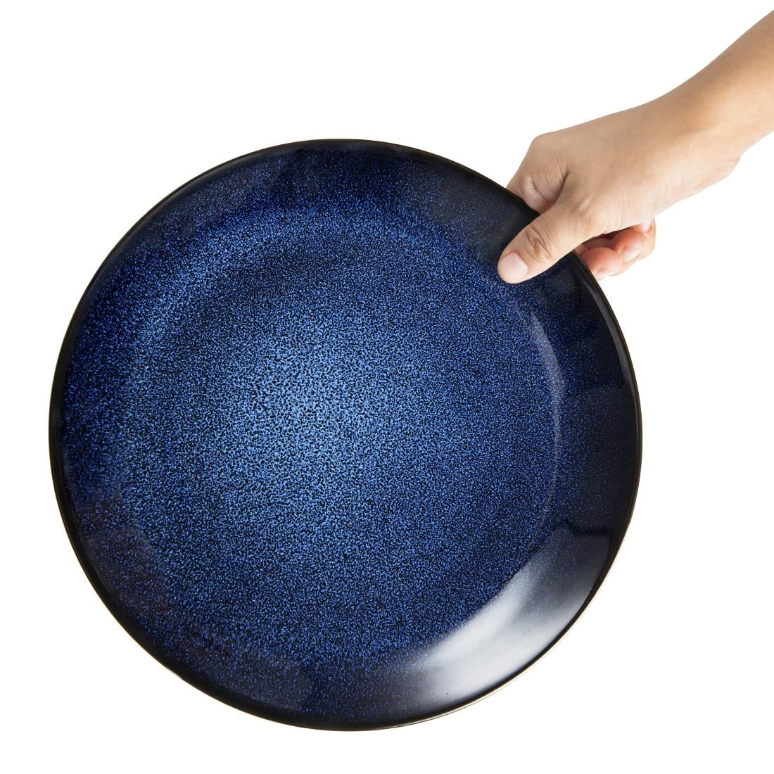 Olympia Luna Midnight Blue Coupe Plate - 255mm 10" (4 Pack) (255(Ø)x43(H)mm | Pack Quantity: 4) • PAS-DZ778