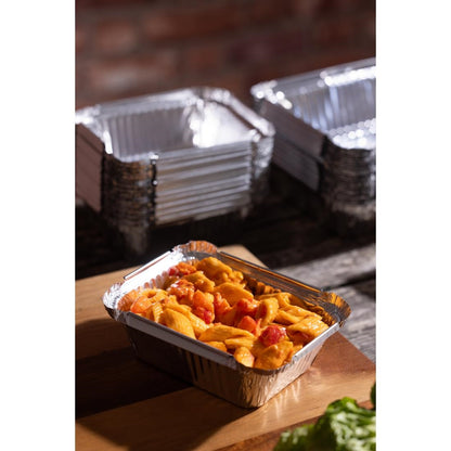 Fiesta Recyclable Foil Containers 250ml (1000 Pack) (Capacity: 250ml | Pack Quantity: 1000) • PAS-DZ890