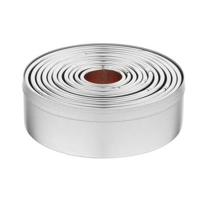 Vogue Round Plain Pastry Cutter Set (11 Pack) (Pack of 11) • PAS-E013