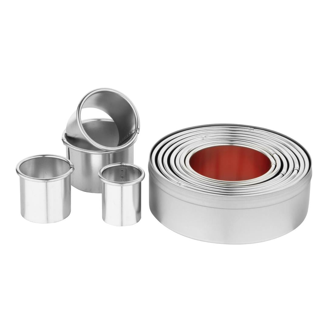 Vogue Round Plain Pastry Cutter Set (11 Pack) (Pack of 11) • PAS-E013
