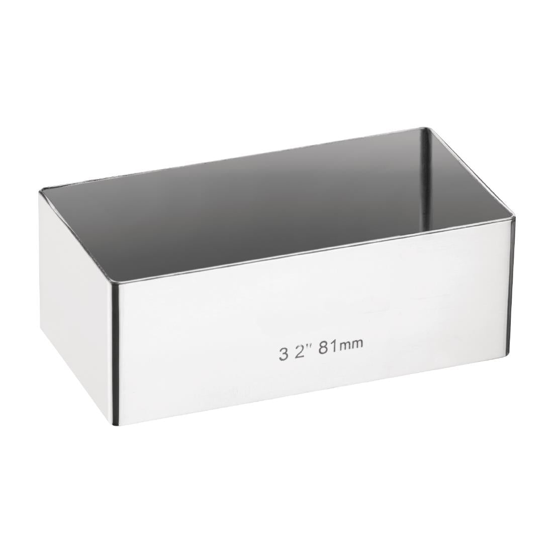 Rectangular Mini Gateaux Mould 80 x 40mm • PAS-E062