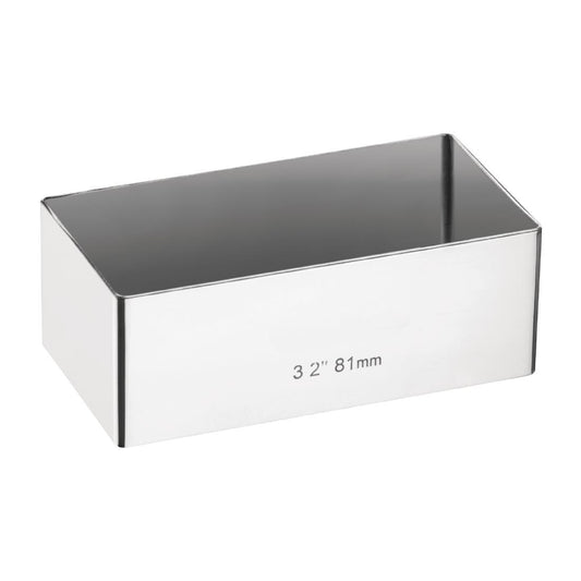 Rectangular Mini Gateaux Mould 80 x 40mm • PAS-E062