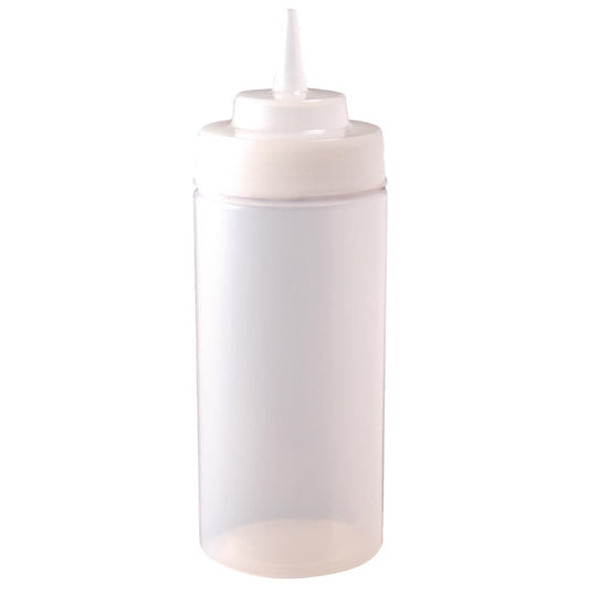Vogue Clear Wide Neck Squeeze Sauce Bottle 454ml • PAS-E092