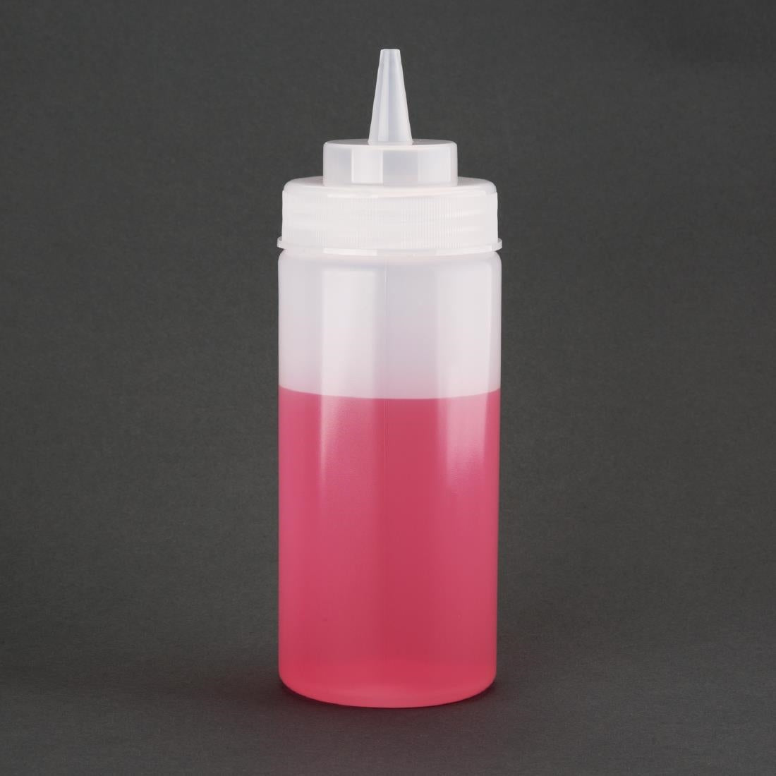 Vogue Clear Wide Neck Squeeze Sauce Bottle 454ml • PAS-E092