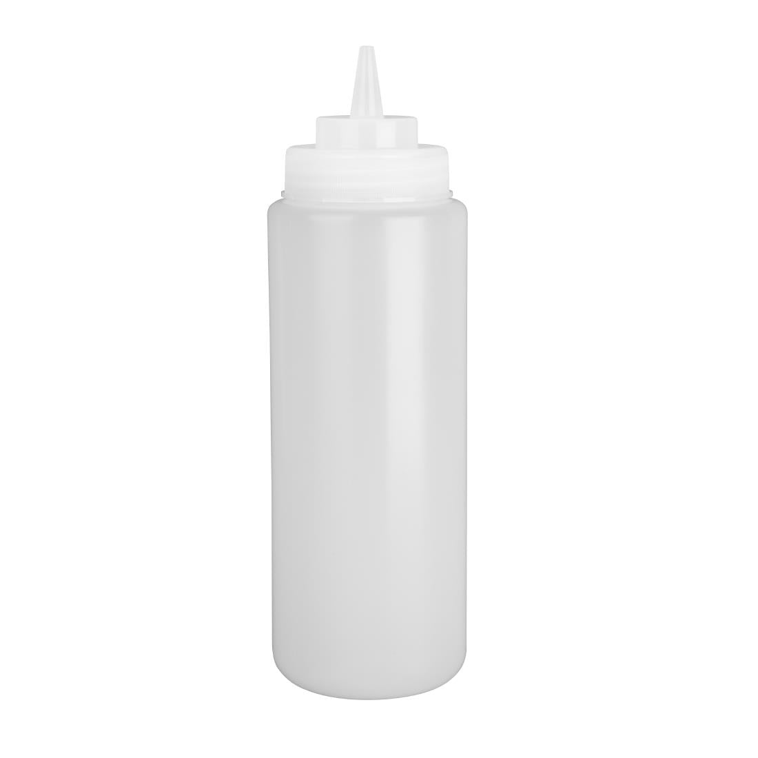 Vogue Clear Wide Neck Squeeze Sauce Bottle 910ml • PAS-E093