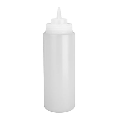 Vogue Clear Wide Neck Squeeze Sauce Bottle 910ml • PAS-E093