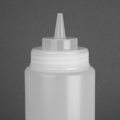 Vogue Clear Wide Neck Squeeze Sauce Bottle 910ml • PAS-E093