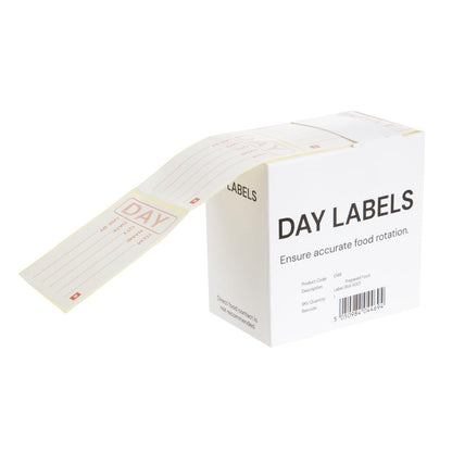 Hygiplas Removable Prepped Food Labels (500 Pack) (50mm | Pack: 500 removeable labels) • PAS-E148