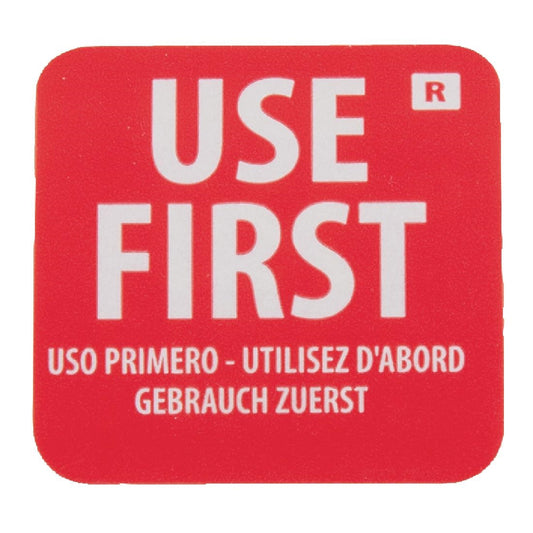 Hygiplas Removable Use First Labels (Pack of 1000) • PAS-E149