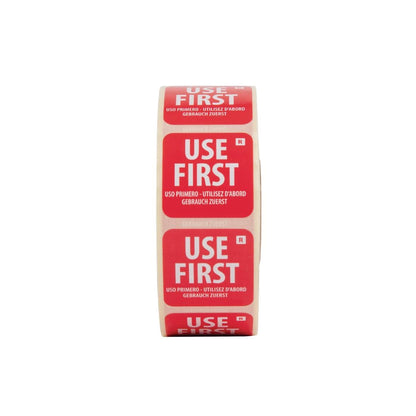 Hygiplas Removable Use First Labels (1000 Pack) (Pack of 1000) • PAS-E149