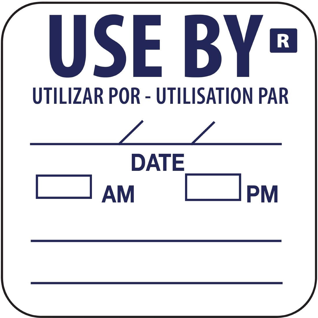 Hygiplas Removable Use By Labels (1000 Pack) (Pack of 1000) • PAS-E150