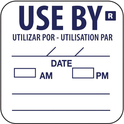 Hygiplas Removable Use By Labels (1000 Pack) (Pack of 1000) • PAS-E150