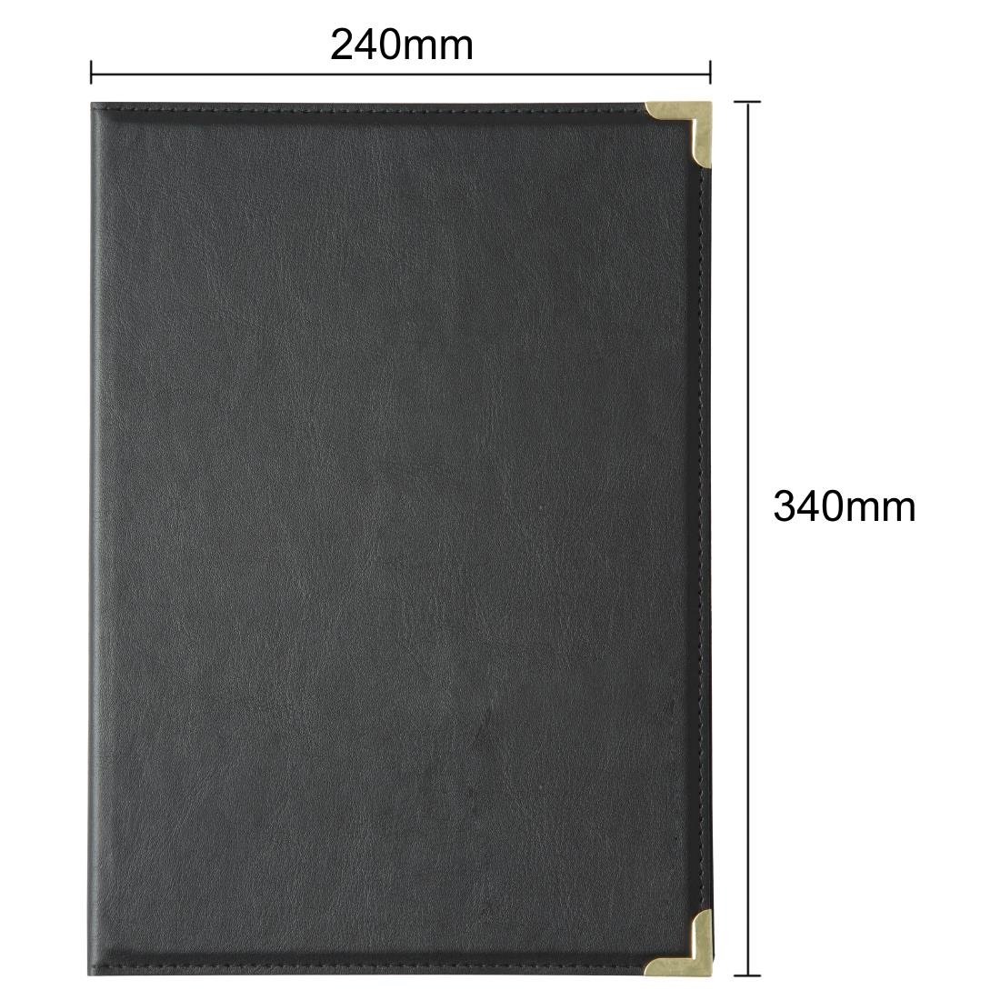 Olympia Leatherette Style Menu Cover A4 2 Card • PAS-E221