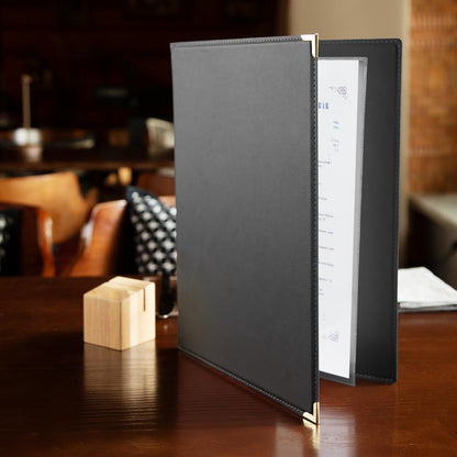 Olympia Leatherette Style Menu Cover A4 2 Card • PAS-E221