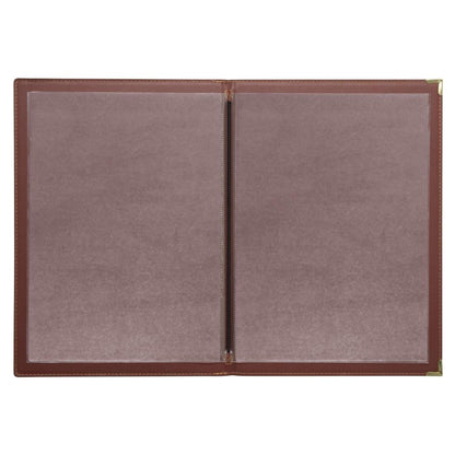 Olympia Leatherette Style Menu Cover A4 4 Card • PAS-E222