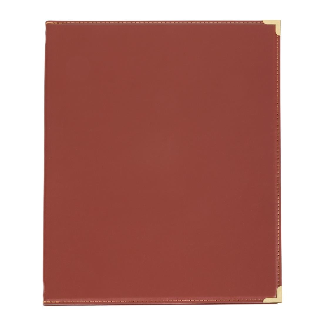 Olympia Leatherette Style Menu Cover A4 4 Card • PAS-E222