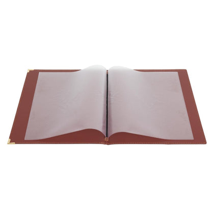 Olympia Leatherette Style Menu Cover A4 4 Card • PAS-E222