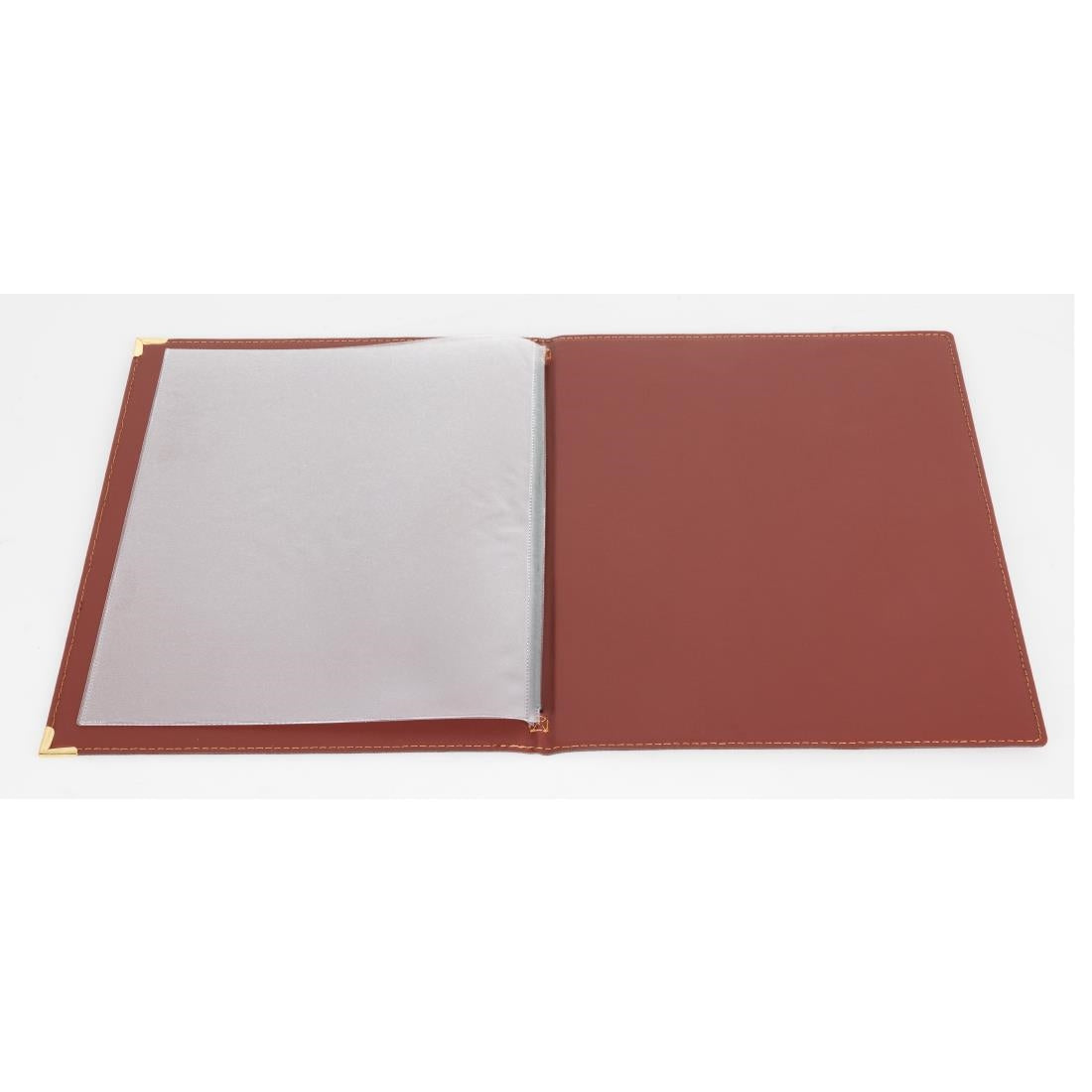 Olympia Leatherette Style Menu Cover A4 4 Card • PAS-E222