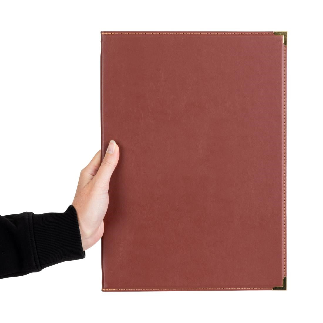 Olympia Leatherette Style Menu Cover A4 4 Card • PAS-E222