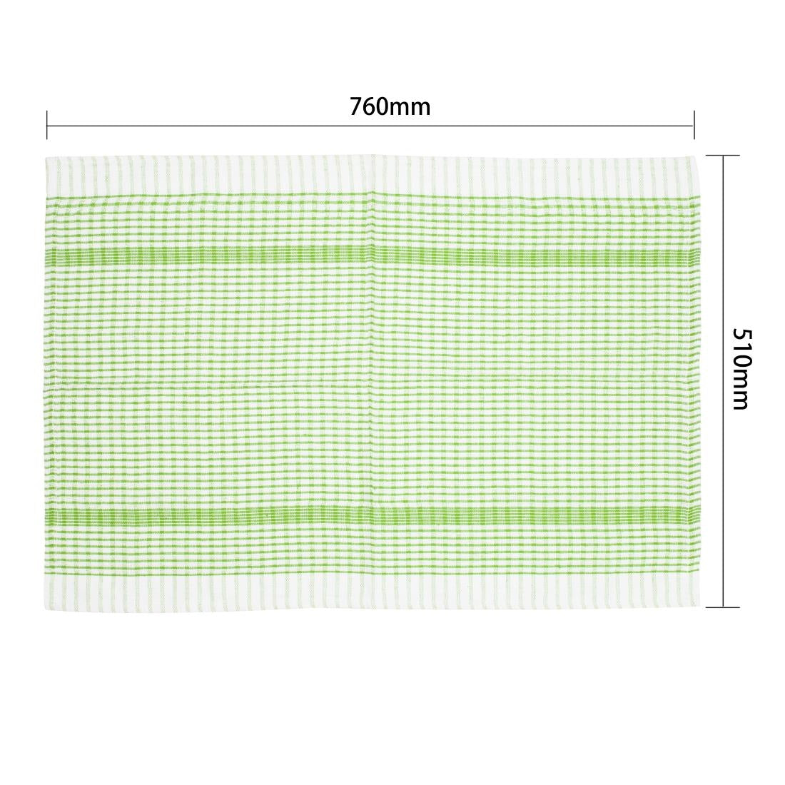 Vogue Wonderdry Tea Towels Green (10 Pack) • PAS-E700