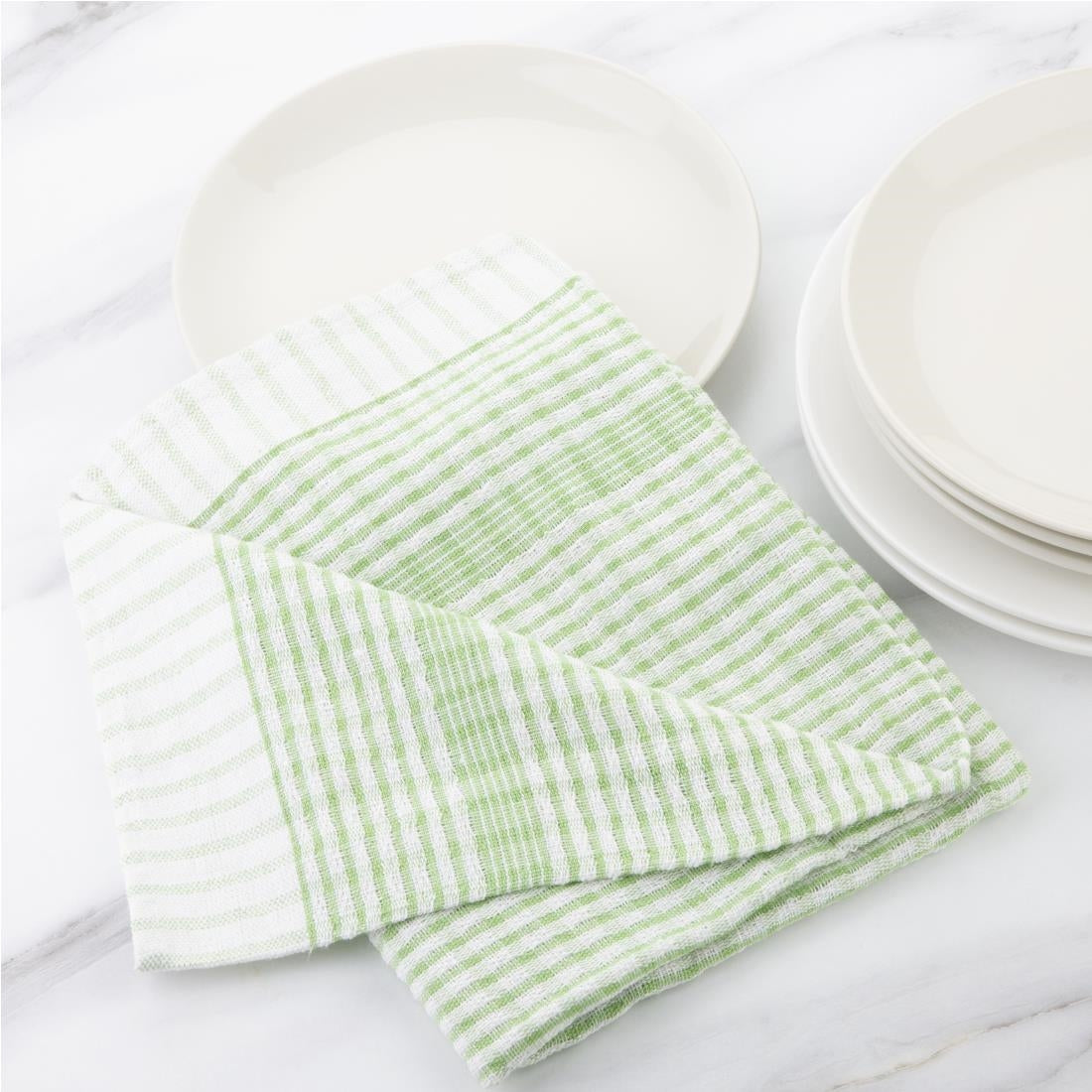 Vogue Wonderdry Tea Towels Green (10 Pack) • PAS-E700