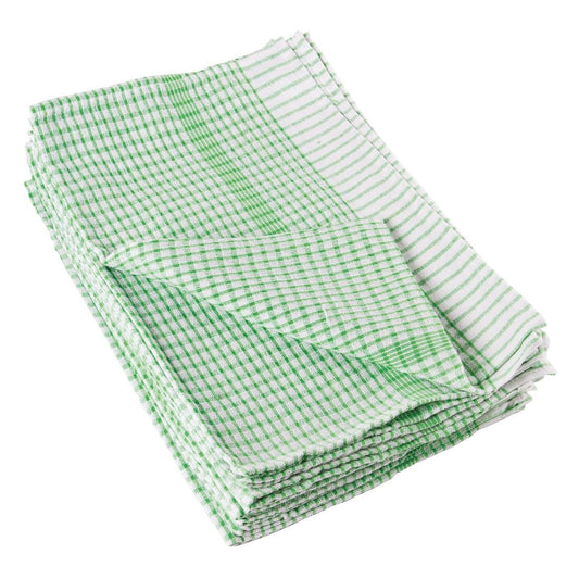 Vogue Wonderdry Tea Towels Green (10 Pack) • PAS-E700