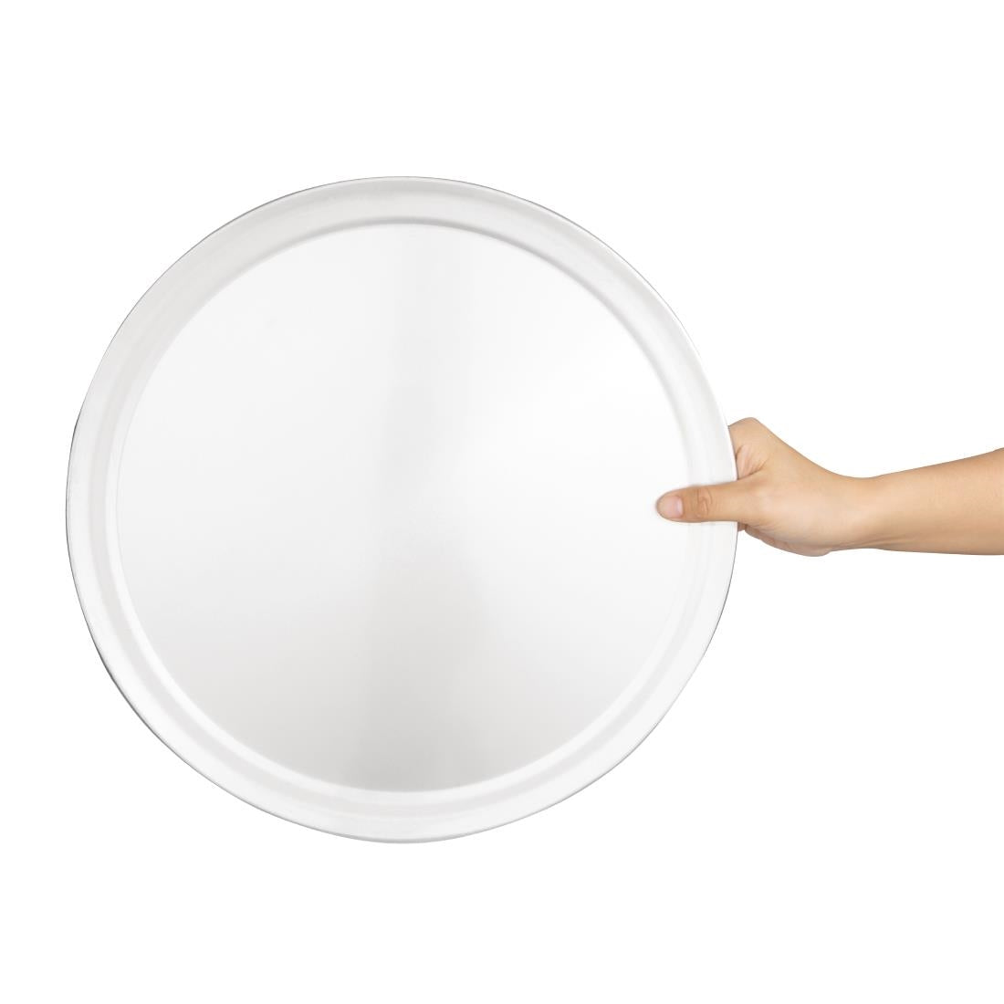 Vogue Aluminium Pizza Tray Wide Rim 355mm • PAS-F009