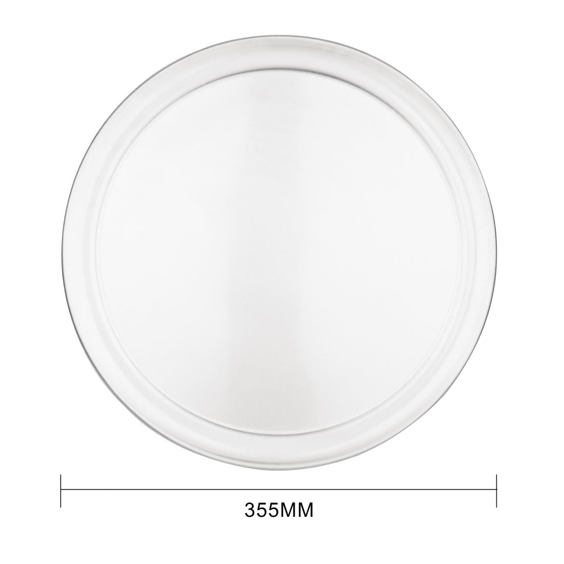 Vogue Aluminium Pizza Tray Wide Rim 355mm • PAS-F009