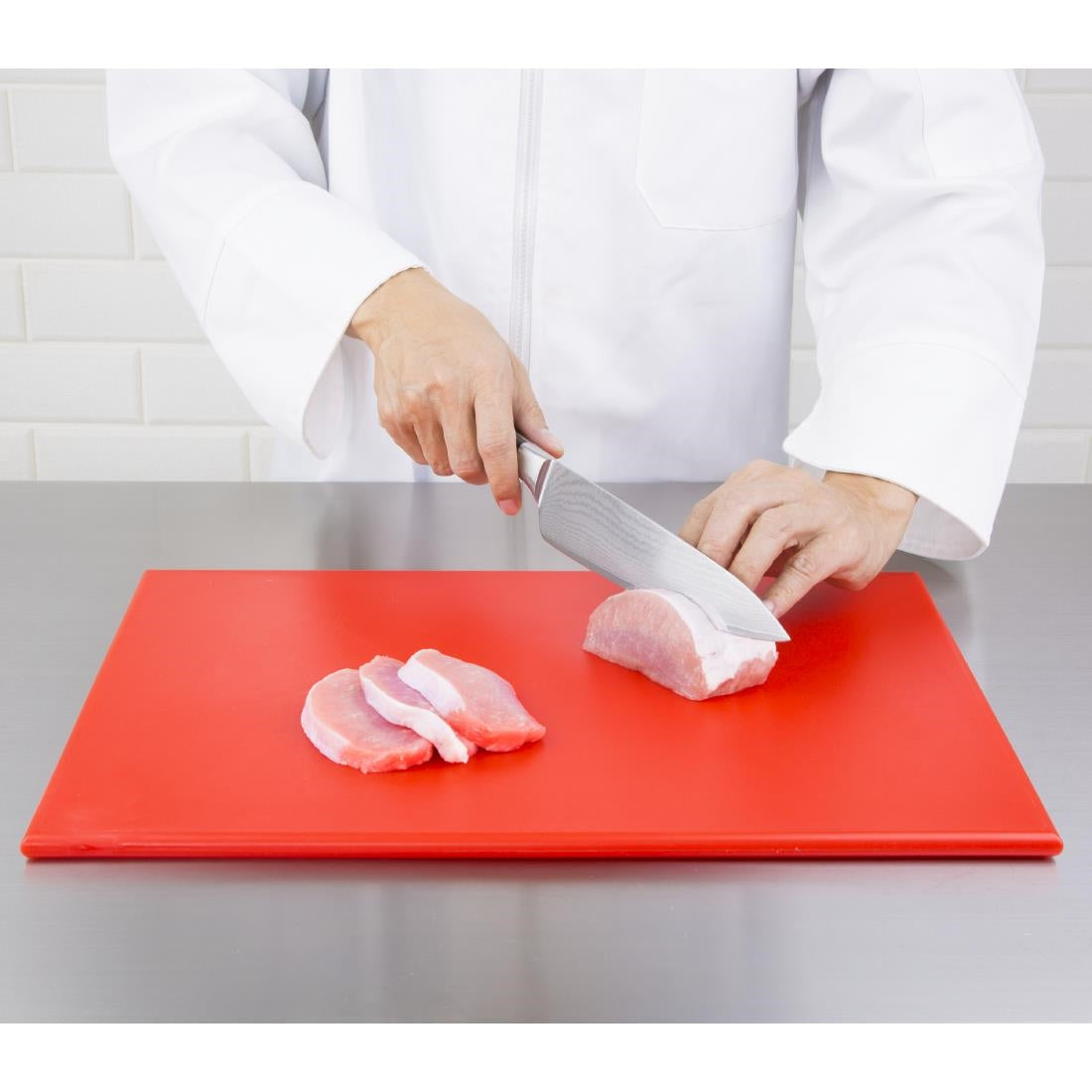 Hygiplas Antibacterial High Density Chopping Board Red - 455x305x12mm • PAS-F155