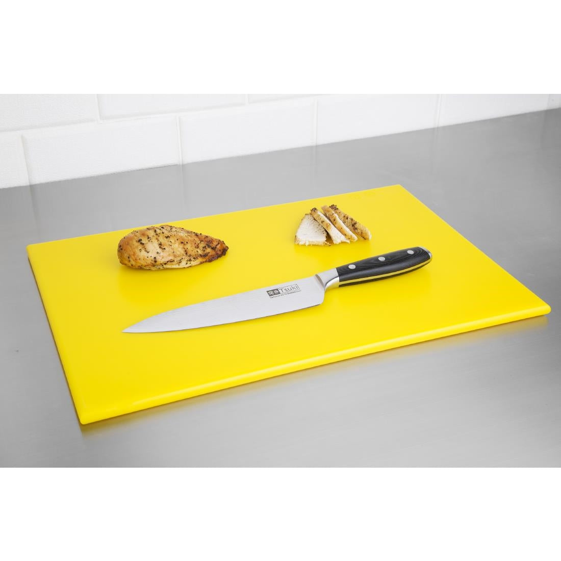 Hygiplas Antibacterial High Density Chopping Board  Yellow - 455x305x12mm • PAS-F156
