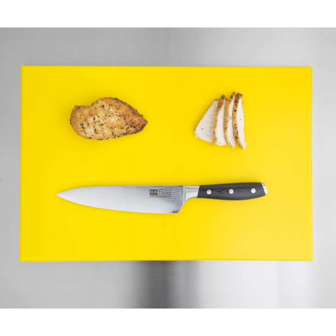 Hygiplas Antibacterial High Density Chopping Board  Yellow - 455x305x12mm • PAS-F156