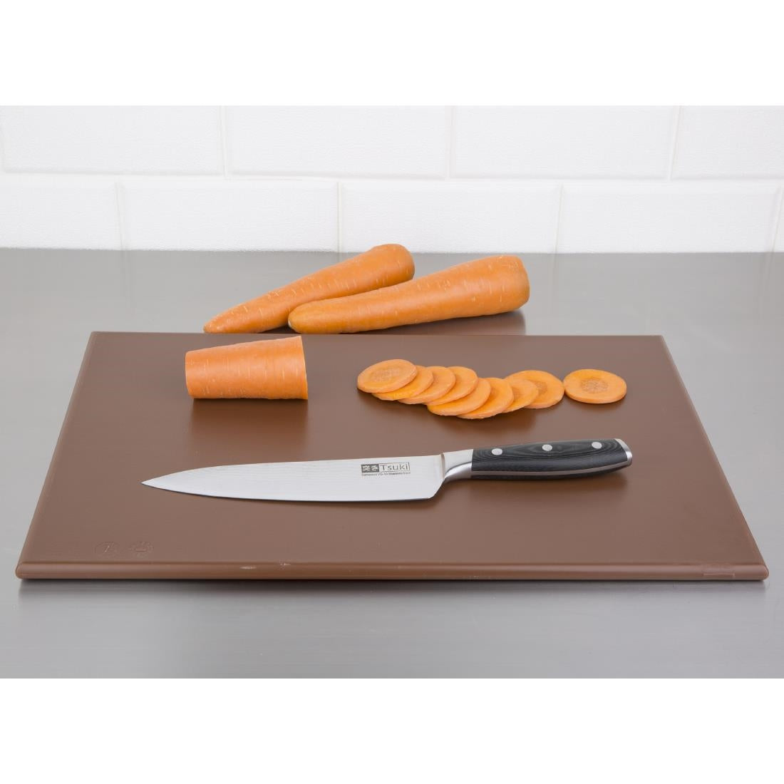 Hygiplas Antibacterial High Density Chopping Board  Brown - 455x305x12mm • PAS-F160
