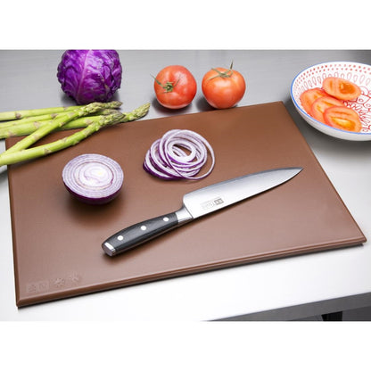 Hygiplas Antibacterial High Density Chopping Board  Brown - 455x305x12mm • PAS-F160