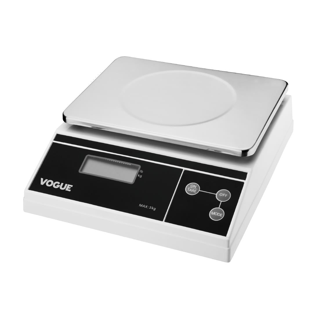 Vogue Digital Platform Scale (Not Gov Stamped) 3kg Grad. 1g kg/lbs • PAS-F177-A