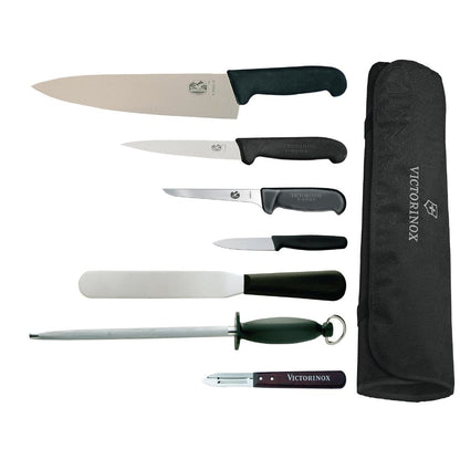 Victorinox 25cm Chefs Knife with Hygiplas & Vogue Knife Set • PAS-F202