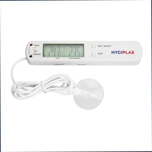 Hygiplas Digital Fridge Freezer Thermometer with Alarm • PAS-F314