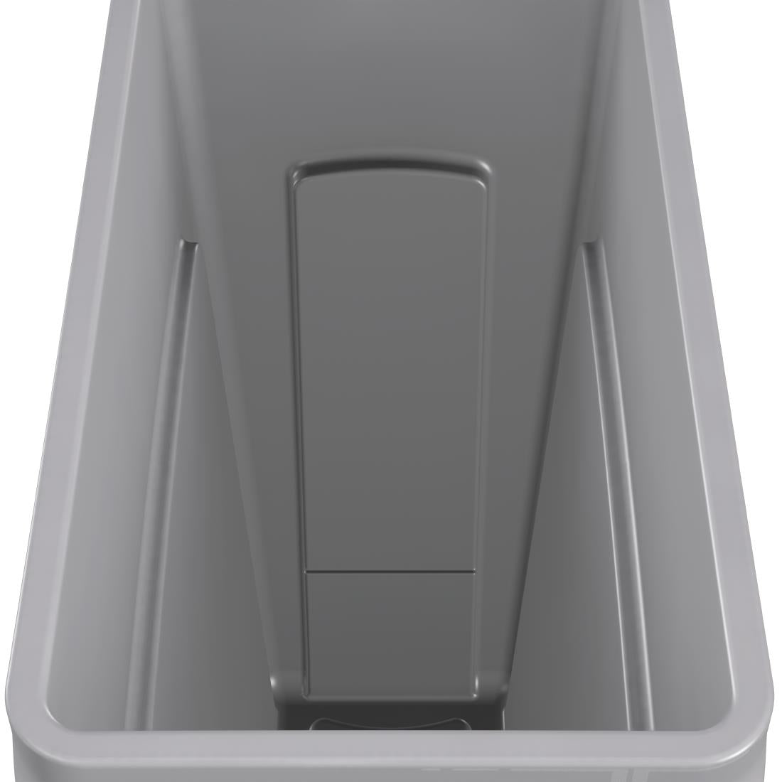 Rubbermaid Slim Jim Container with Venting Channels Grey 60Ltr • PAS-F603