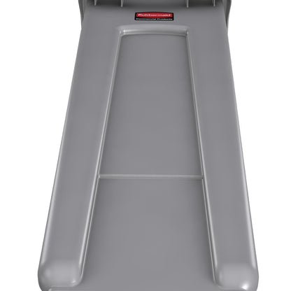 Rubbermaid Slim Jim Container with Venting Channels Grey 60Ltr (Material: Plastic | Colour: Grey | Capacity: 60Ltr | 279(W)x635(H)x558(D)mm) • PAS-F603