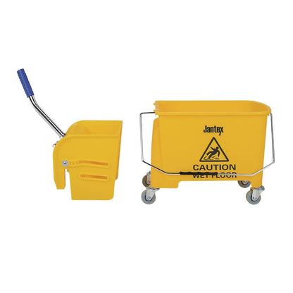 Jantex Mop Bucket & Side Wringer Yellow 15ltr • PAS-F951