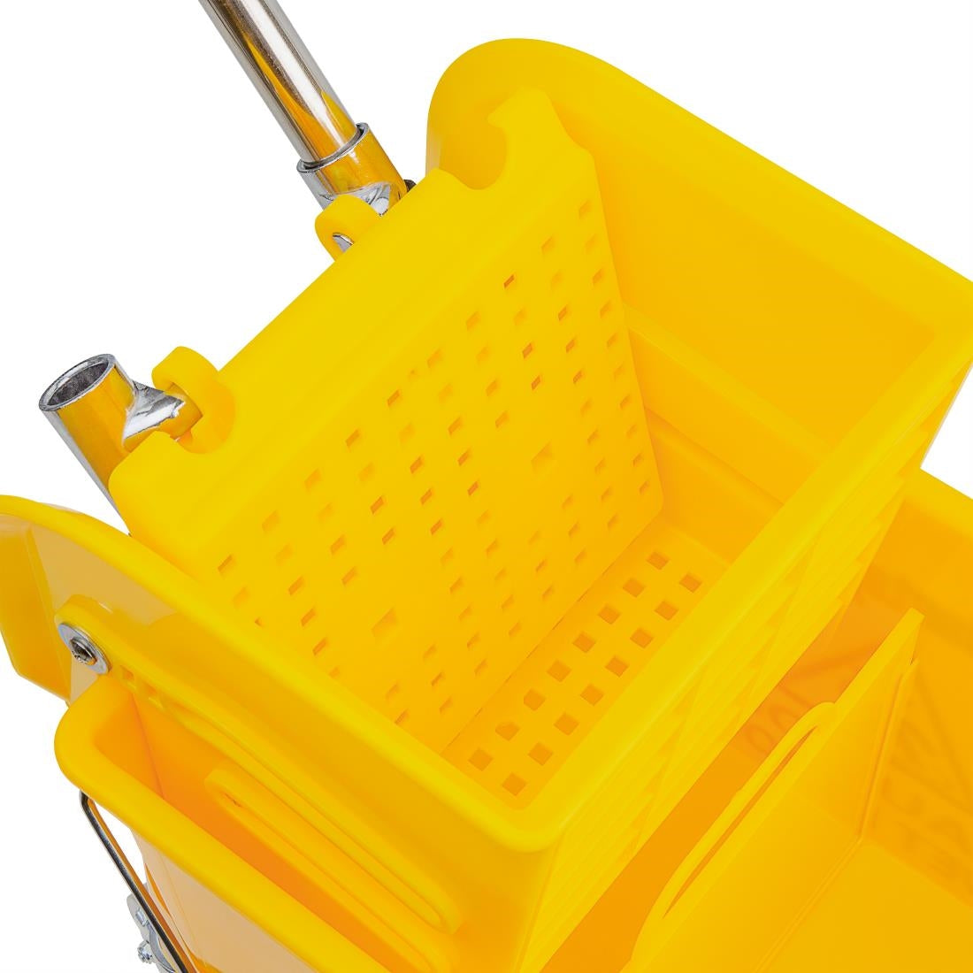Jantex Mop Bucket & Side Wringer Yellow 15ltr • PAS-F951