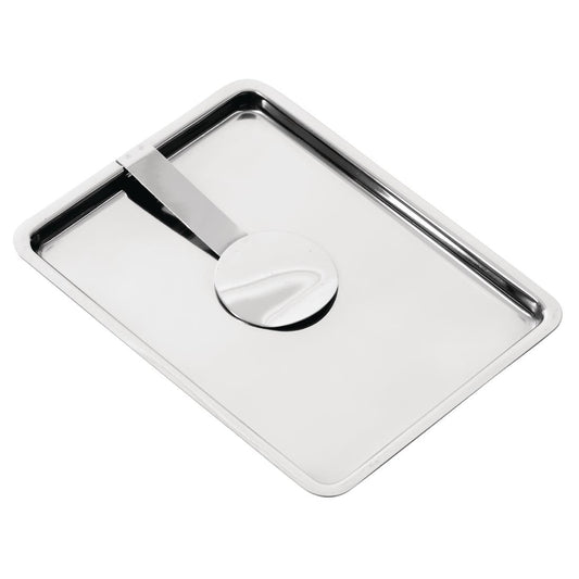 Olympia Curved Stainless Steel Tip Tray With Bill Clip • PAS-F979